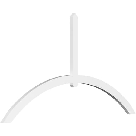 Ekena Millwork Archdale Architectural Grade PVC Gable Bracket, 96"W x 52"H x 2"D x 4"F, 13/12 Pitch GBP096X52X0204ARC00